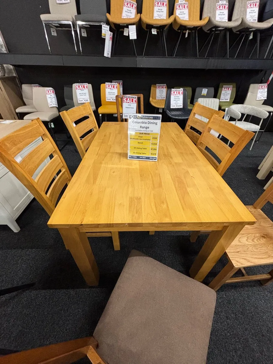 Dinning table and 6 chairs - Image 1