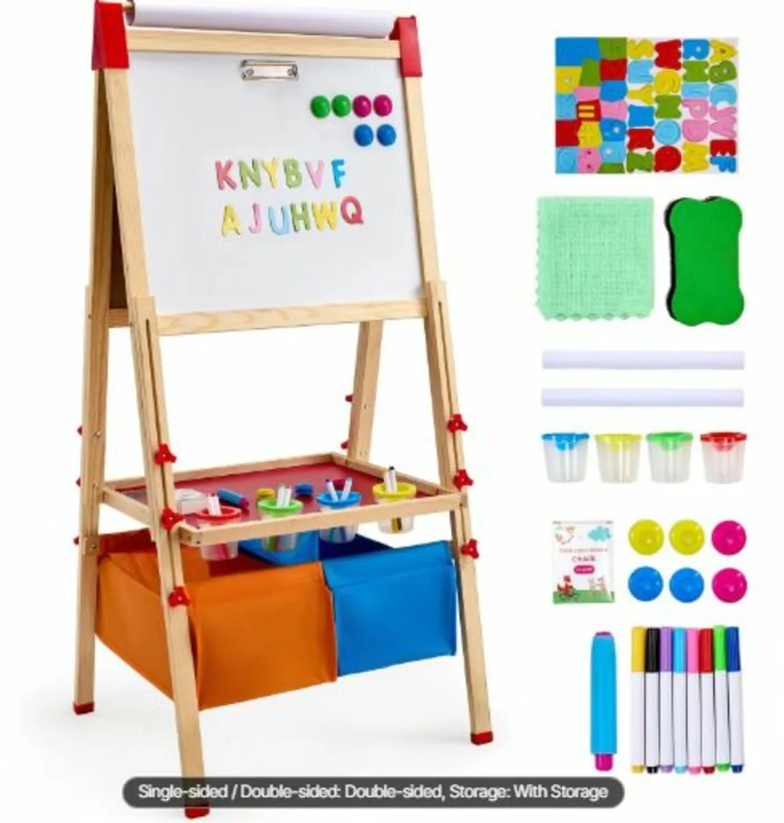 Art Easel for Kids,3-in-1 Wooden Double-Sided Kid - Image 1