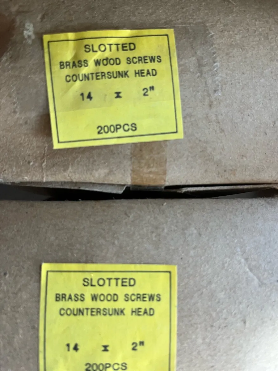 Slotted Brass wood screws countersunk head - Image 3