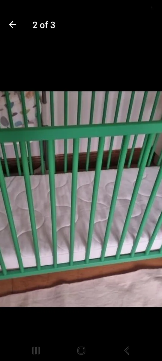 NURSERY IKEA COT BRAND NEW  PLUS MATTRESS - Image 1