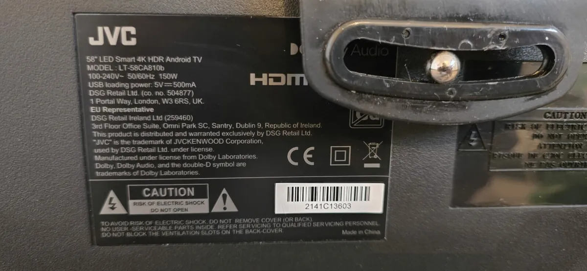 JVC 58" LED Smart 4K HDR Android TV - Image 2