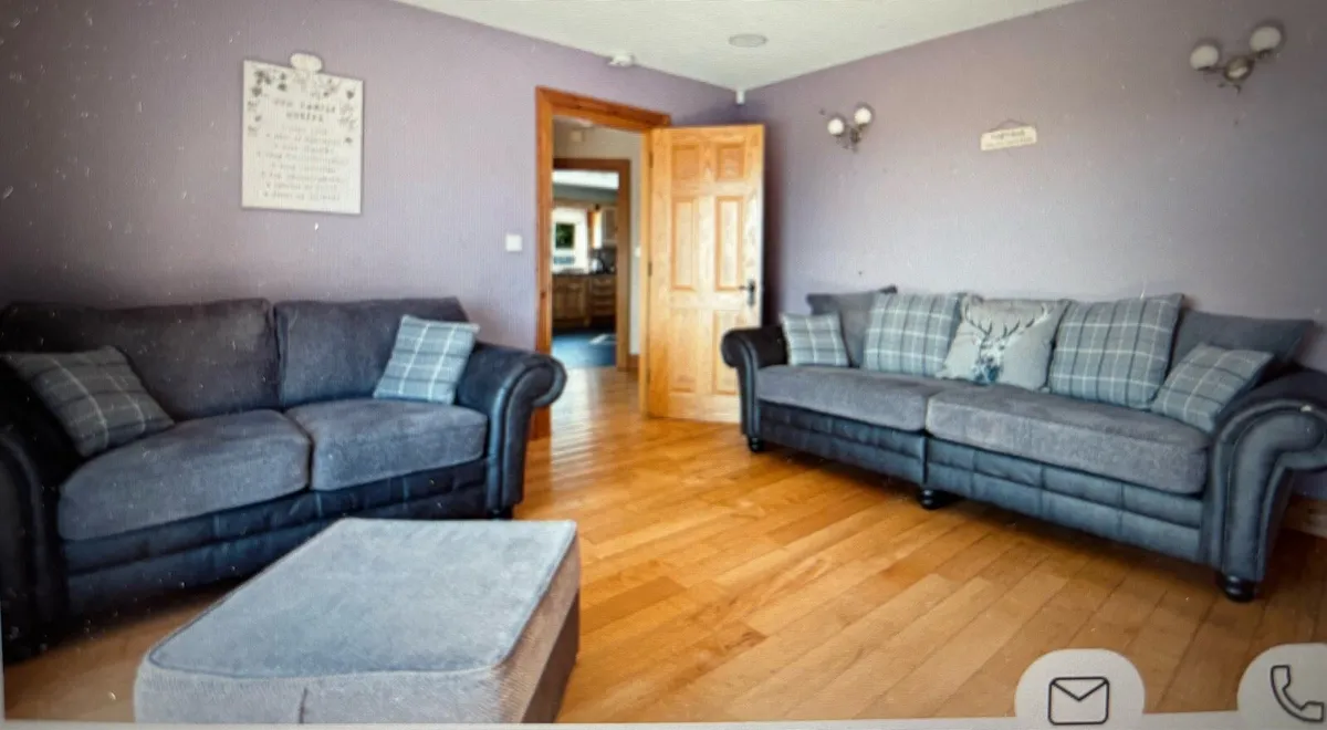 Large three and two  seater couch - Image 1