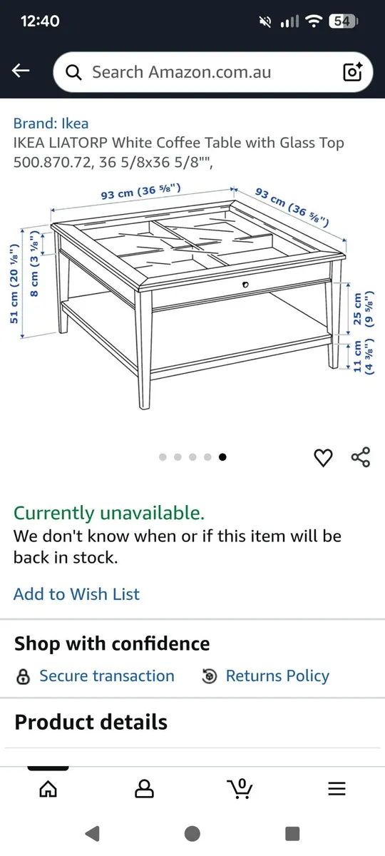 IKEA liatorp coffee table - Image 4