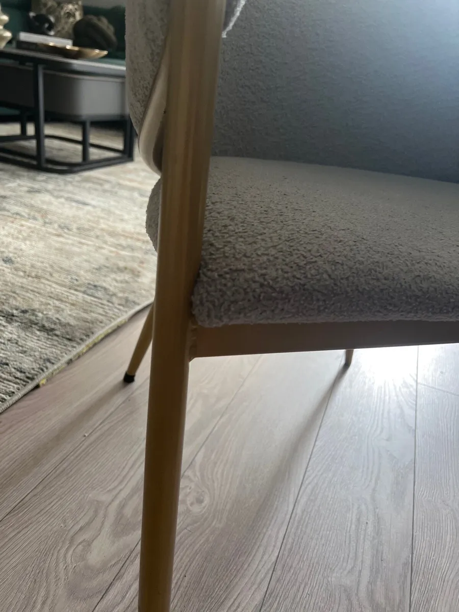 Dinning Chairs made of sheep wool grey colour - Image 3