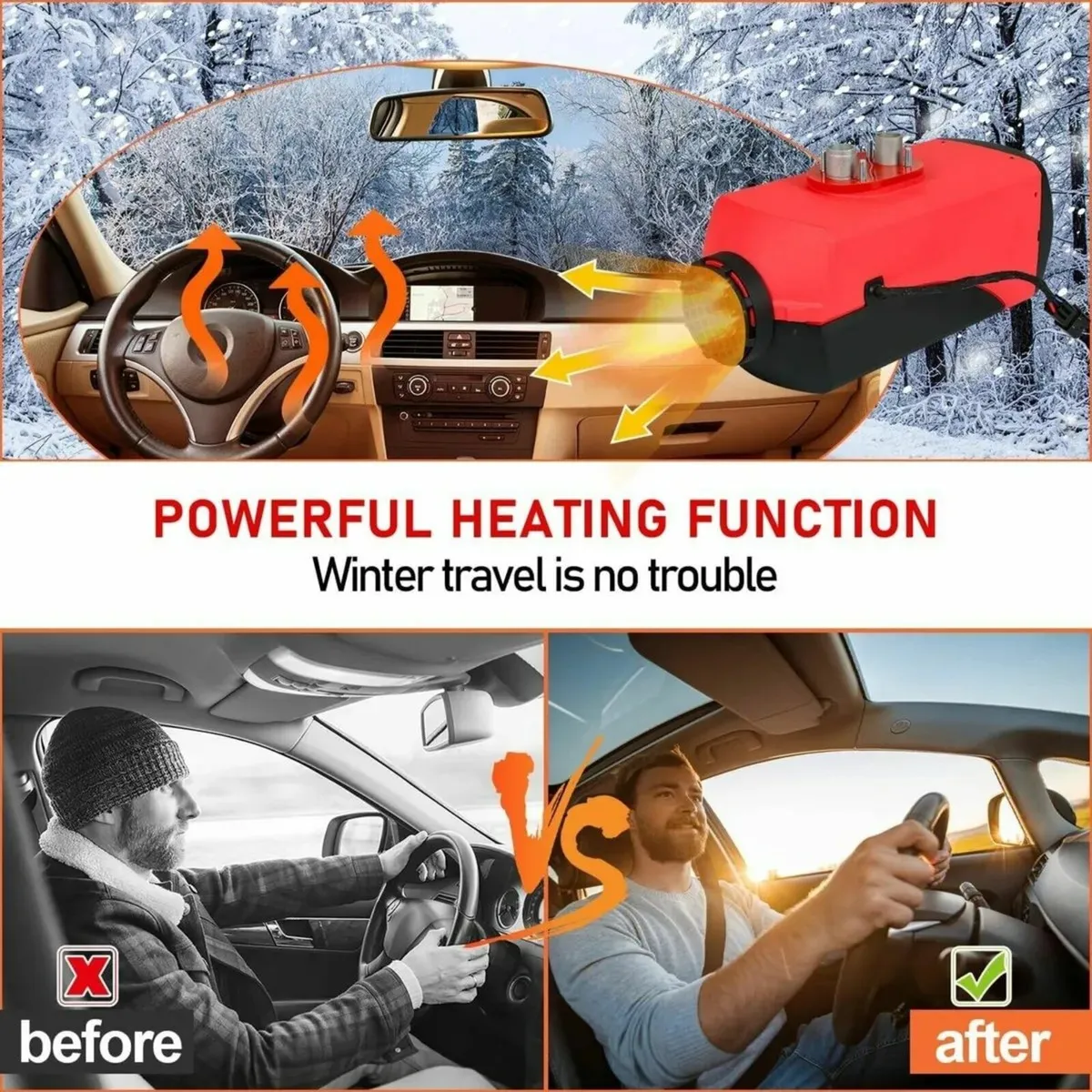 Diesel Heater 3/8kW with LCD and Remote Control - Image 4