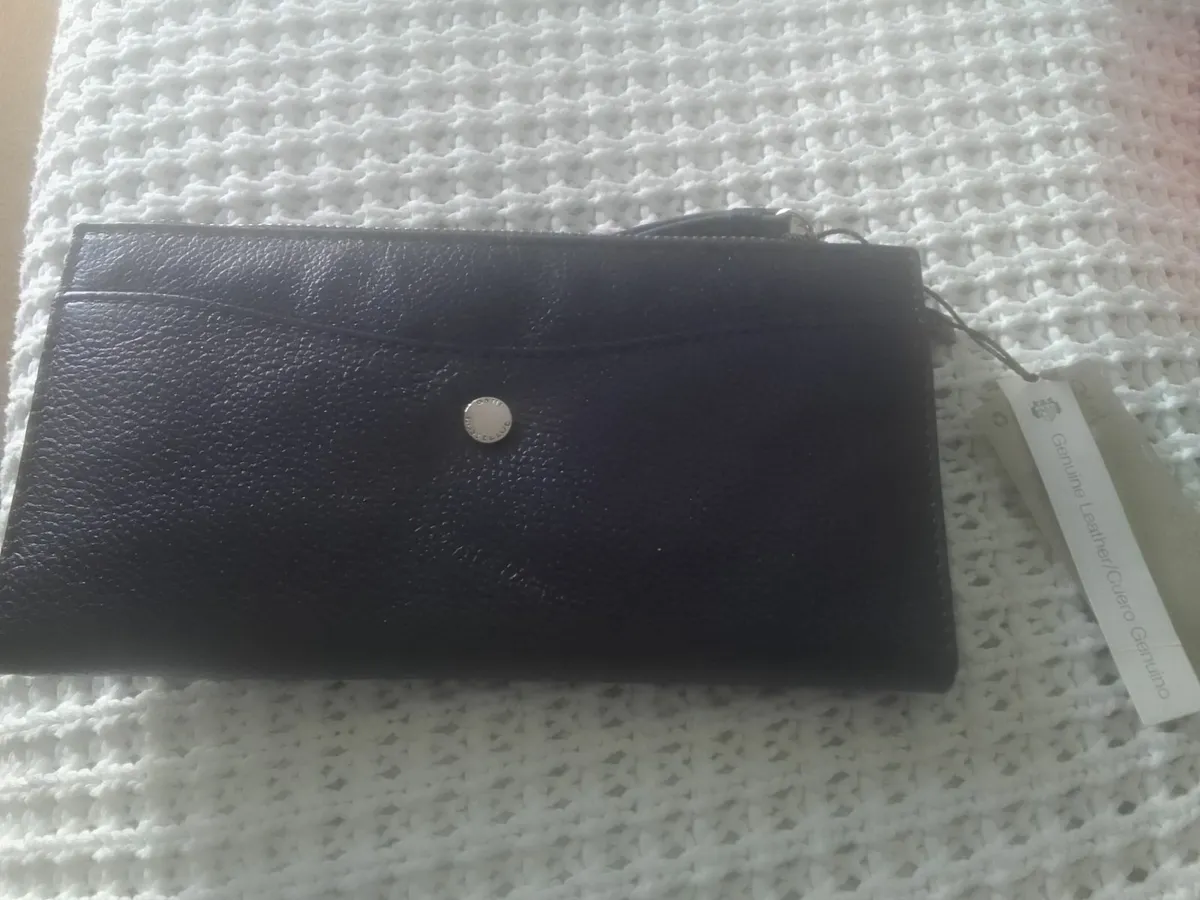 paul Costelloe navy leather purse wallet new unuse - Image 1