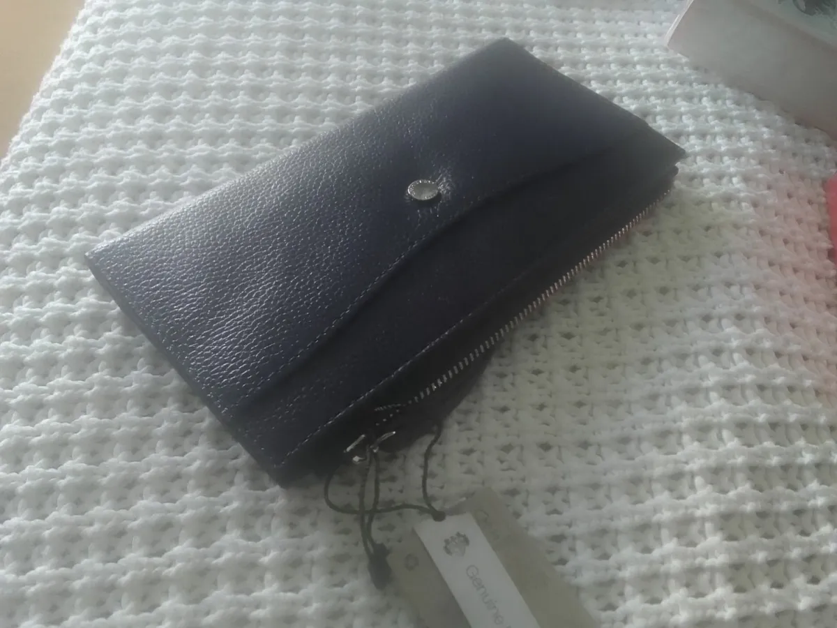 paul Costelloe navy leather purse wallet new unuse - Image 2