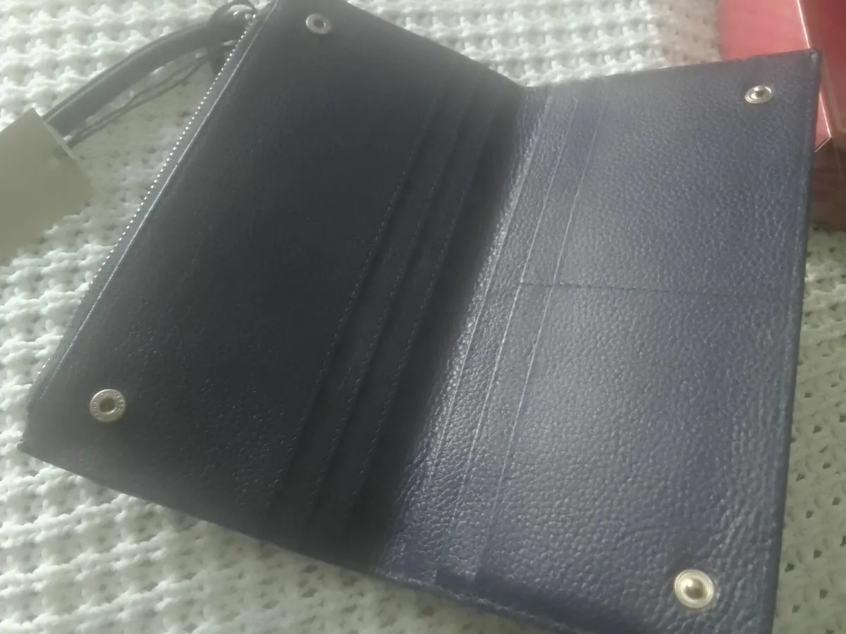 paul Costelloe navy leather purse wallet new unuse - Image 4