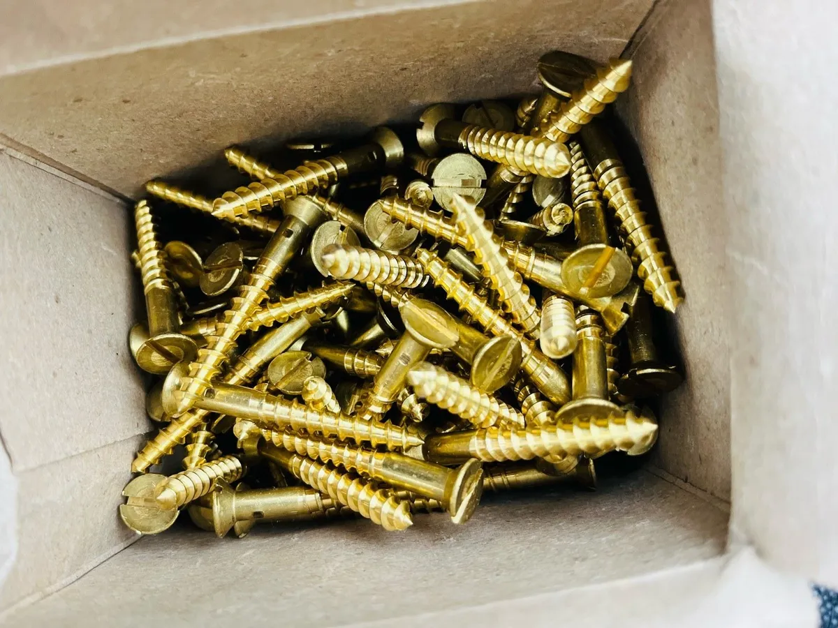 Slotted Brass wood screws countersunk head - Image 1