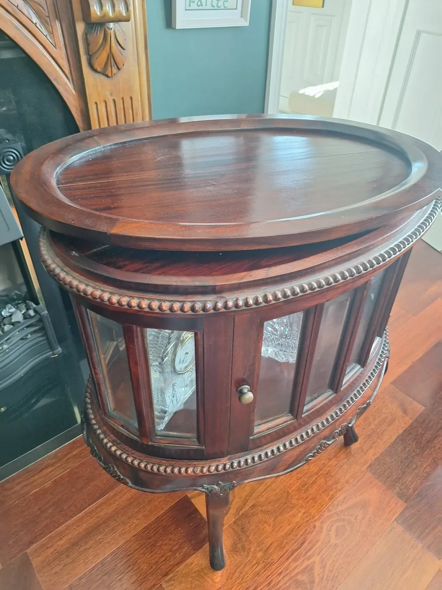 Mahogany drinks cabinet - Image 2