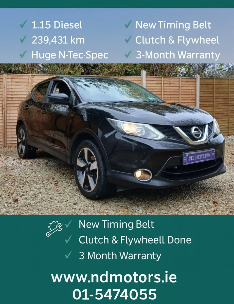 🆕️2015 Nissan Qashqai 1.5 N-Tec New T/Belt🆕️ - Image 1