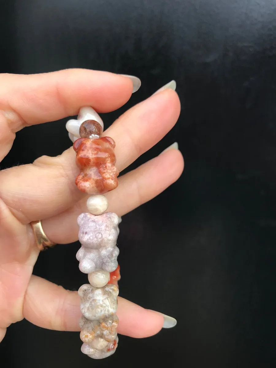 Natural fossil coral bracelet - Image 3