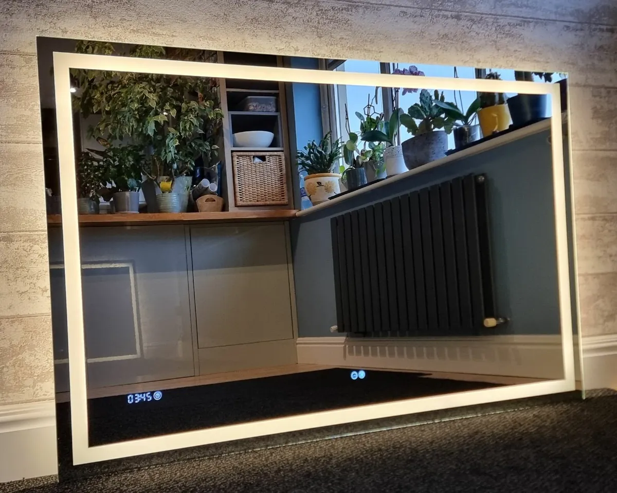 LED Bathroom Mirror Speakers Antifog Demister - Image 2