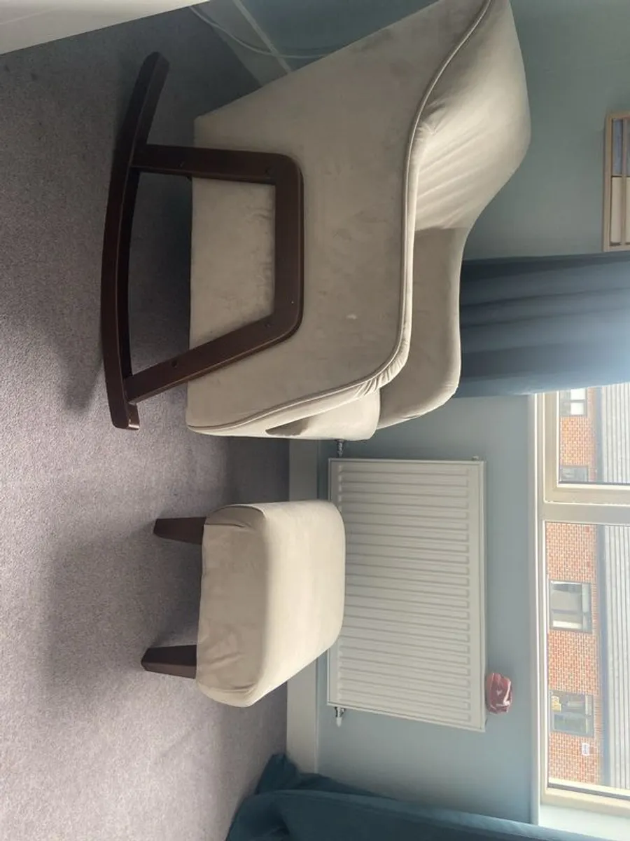 Mamas and Papas Nursing and Rocking Chair & Footstool - Image 3