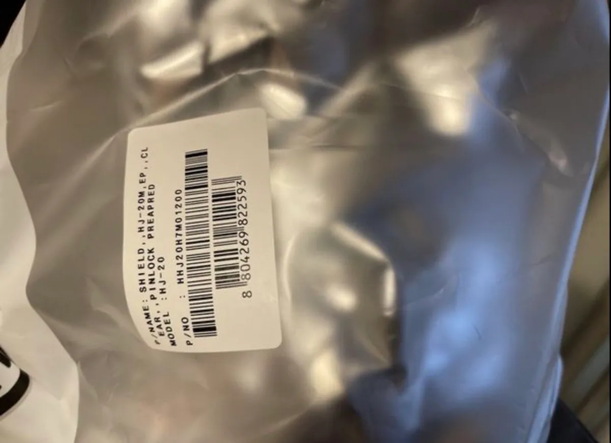 HJC HJ-20M pinlock ready visor screen - Image 2