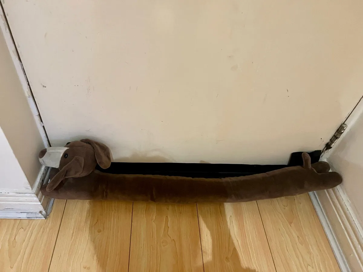 sausage dog draught excluder. - Image 1