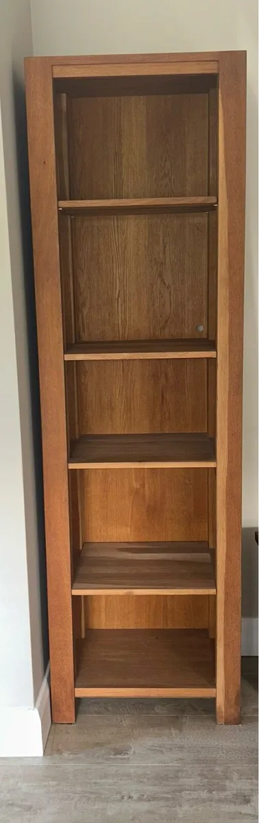 Solid Oak Tall book shelf