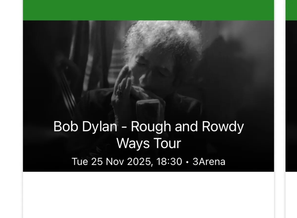 Bob Dylan Tickets - Dublin - 25 Nov