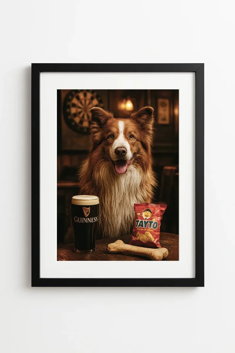 Doggo.ie Custom Dog Portraits (Framed & Delivered) - Image 1