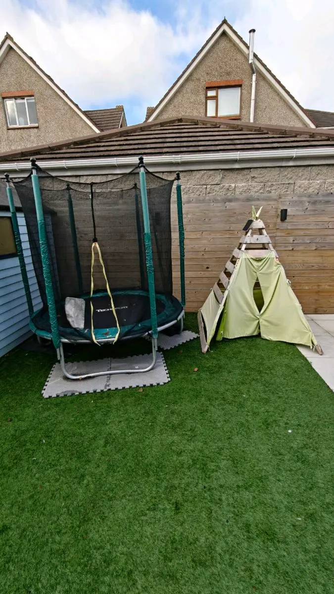 Trampoline and Teepee Tent - Image 1