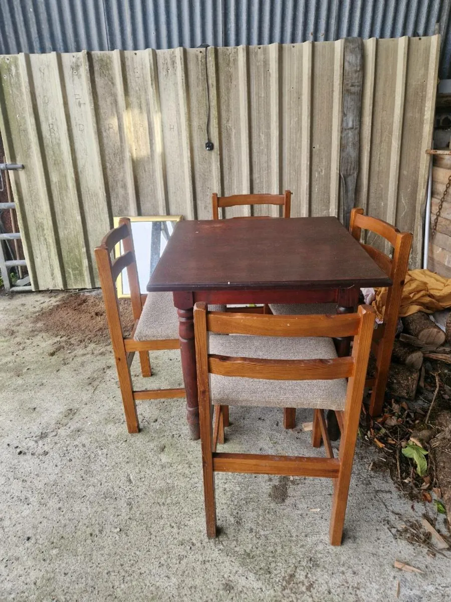 Table and chairs