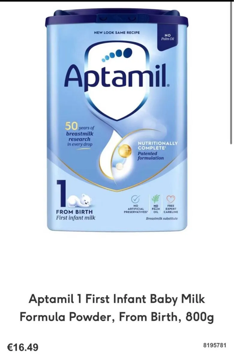 Aptamil 1 formula 800 g