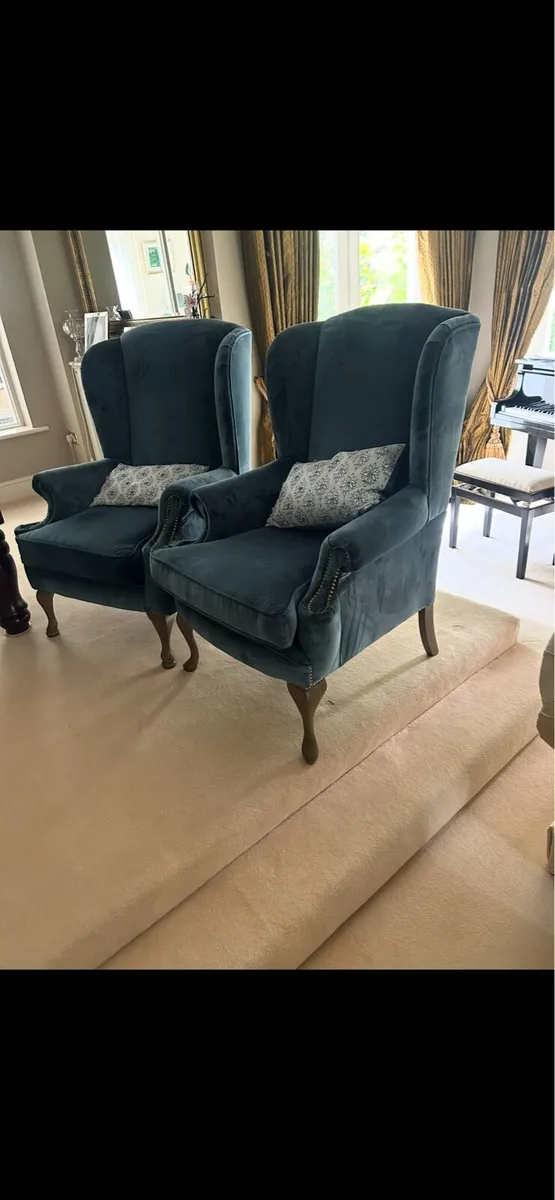 2 doylestown upholstered chairs - Image 3