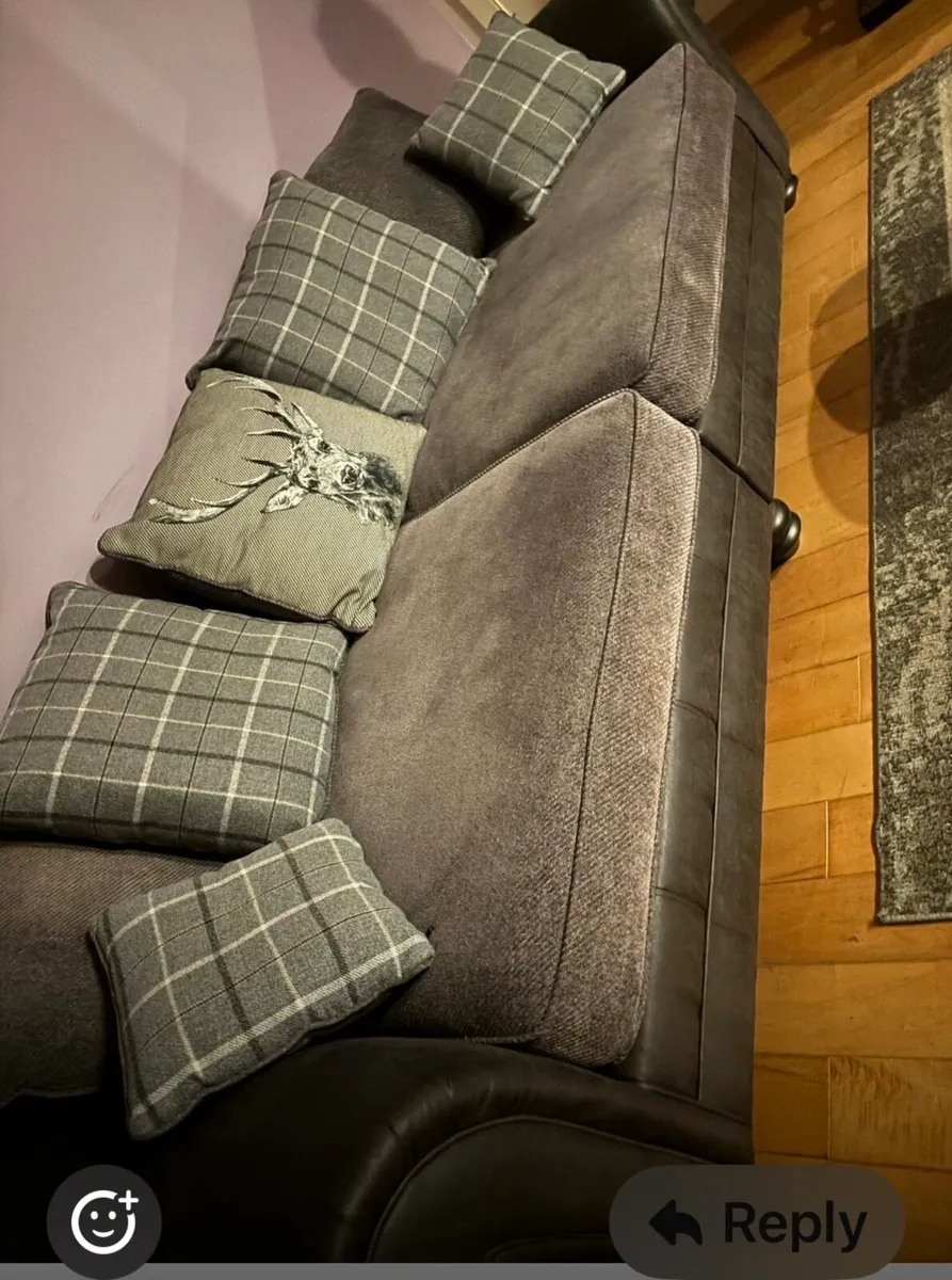 Large three and two  seater couch - Image 2