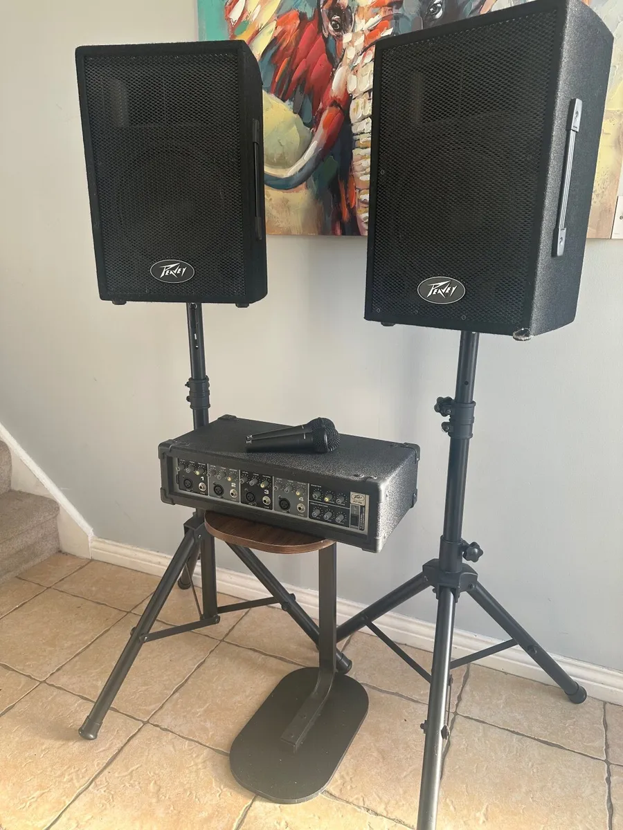 Peavey PA System - Speakers, Desk and Microphones - Image 4