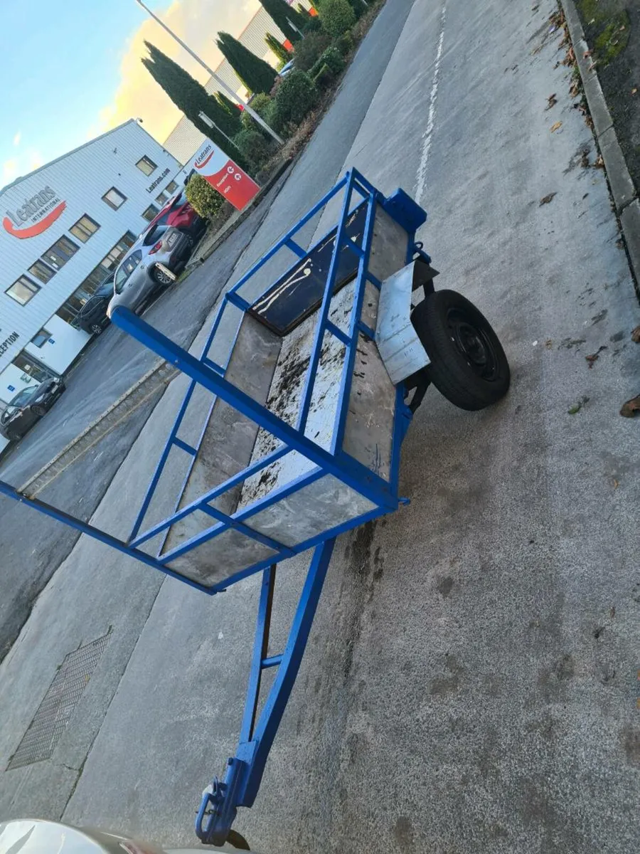 All steel cartrailer  6 long by 4 wide in good con - Image 2