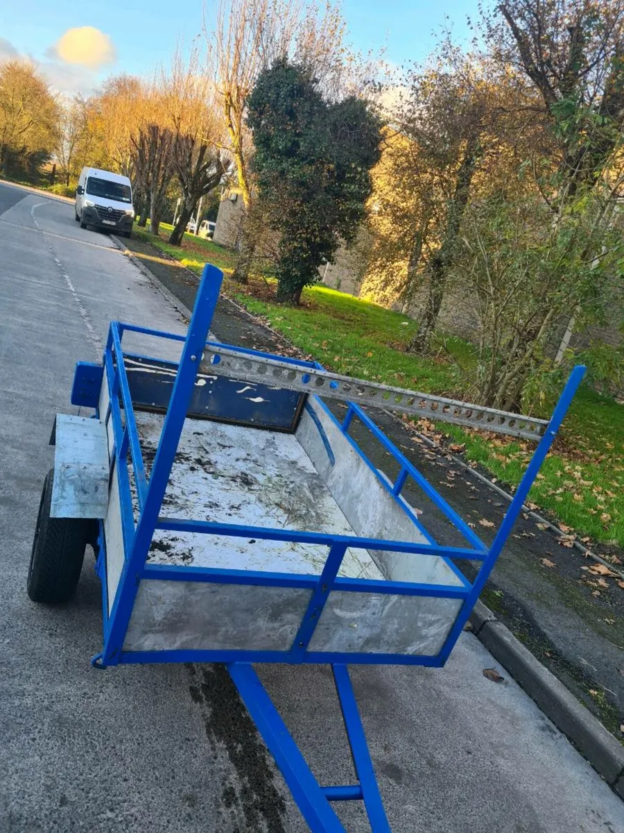 All steel cartrailer  6 long by 4 wide in good con - Image 3