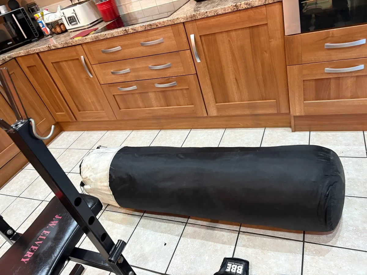 WEIGHT BENCH, HEAVY BOX BAG, WEIGHTS, BARS + MORE! - Image 4