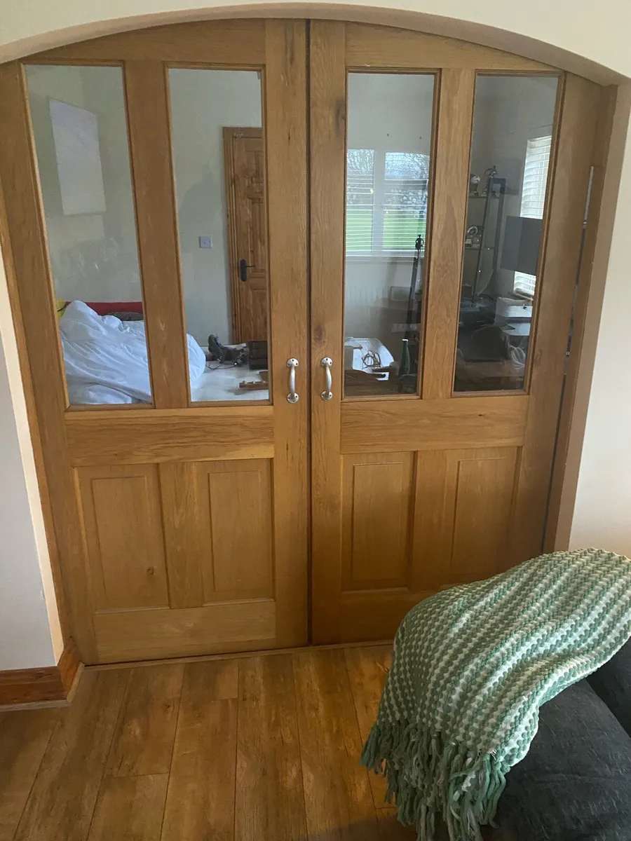 Solid Timbre/Glass Sliding Doors - Image 1