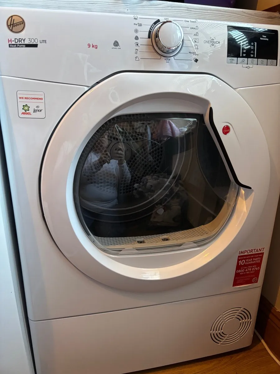 6 month old Hoover Heat Pump Condenser Tumble Drye - Image 1