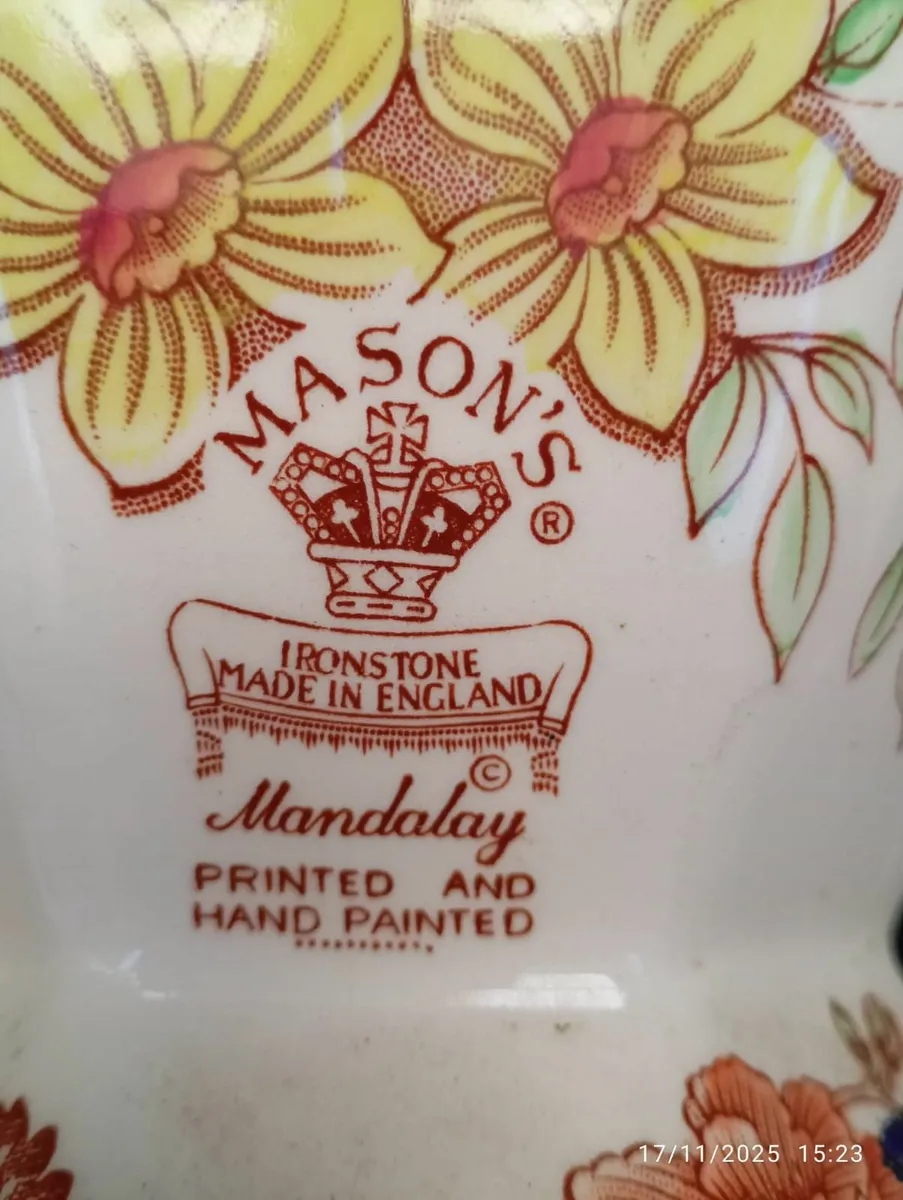 Masons Ironstone Blue Mandalay Table Lamp - Image 3