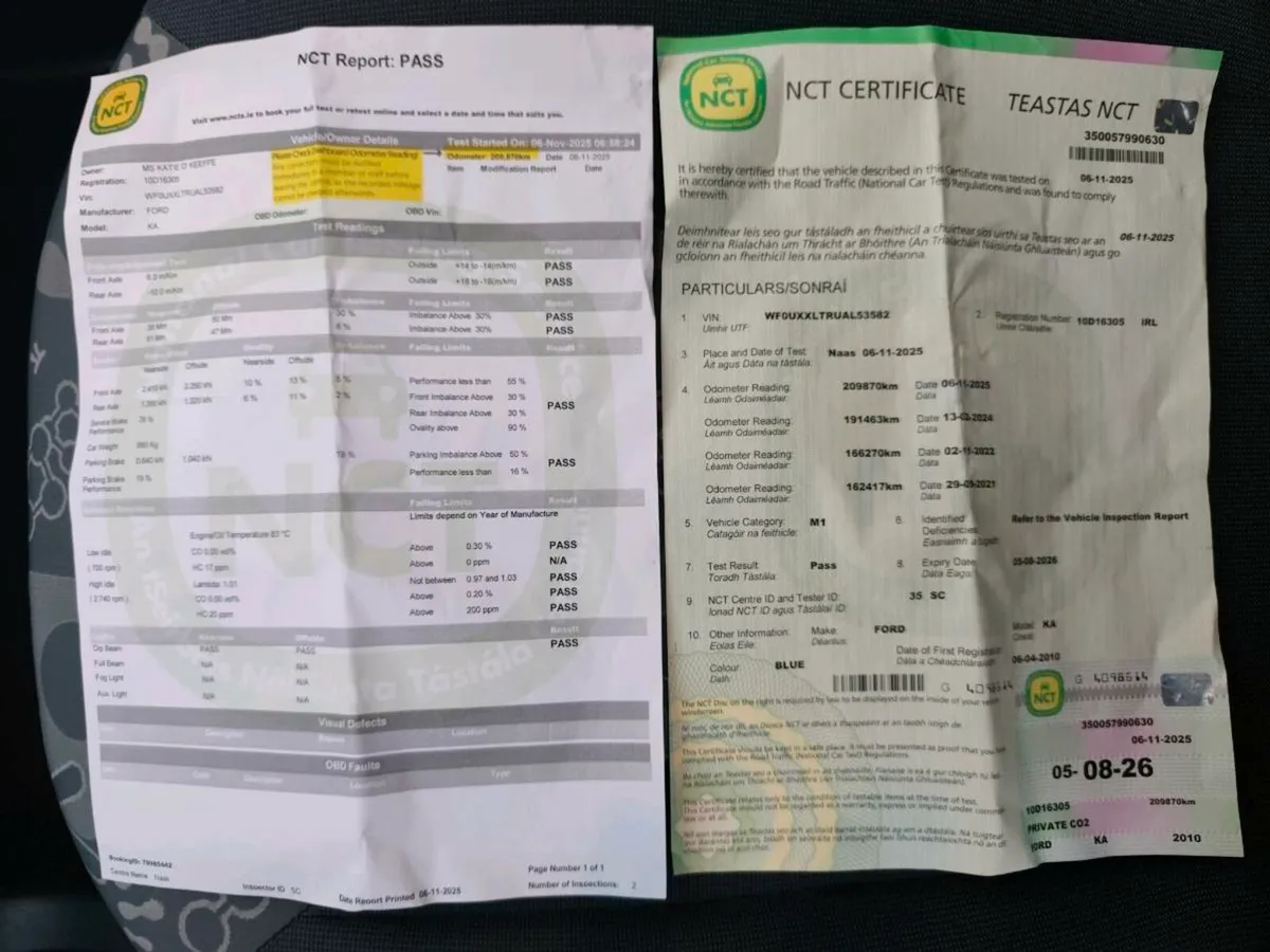 NCT 08/26 2010 Ford Ka 1.2 Style - Image 2