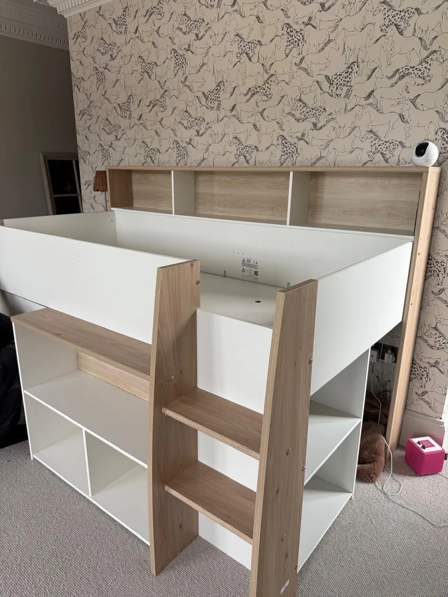 Kids Mid Sleeper Bunk with Desk - Image 2