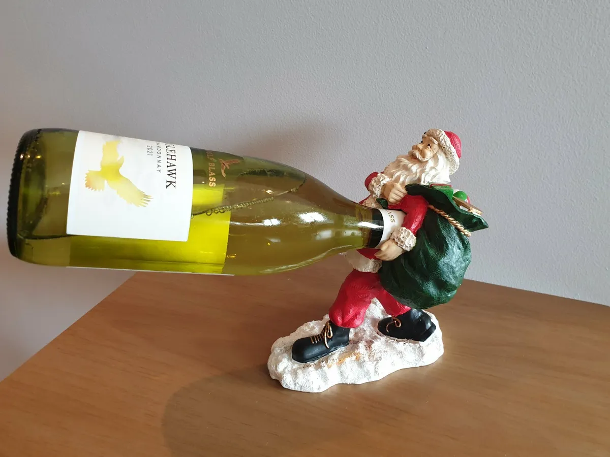Two santa bottle holders - Image 2