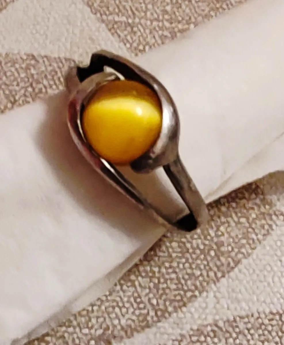 Retro sterling silver ring - Image 1