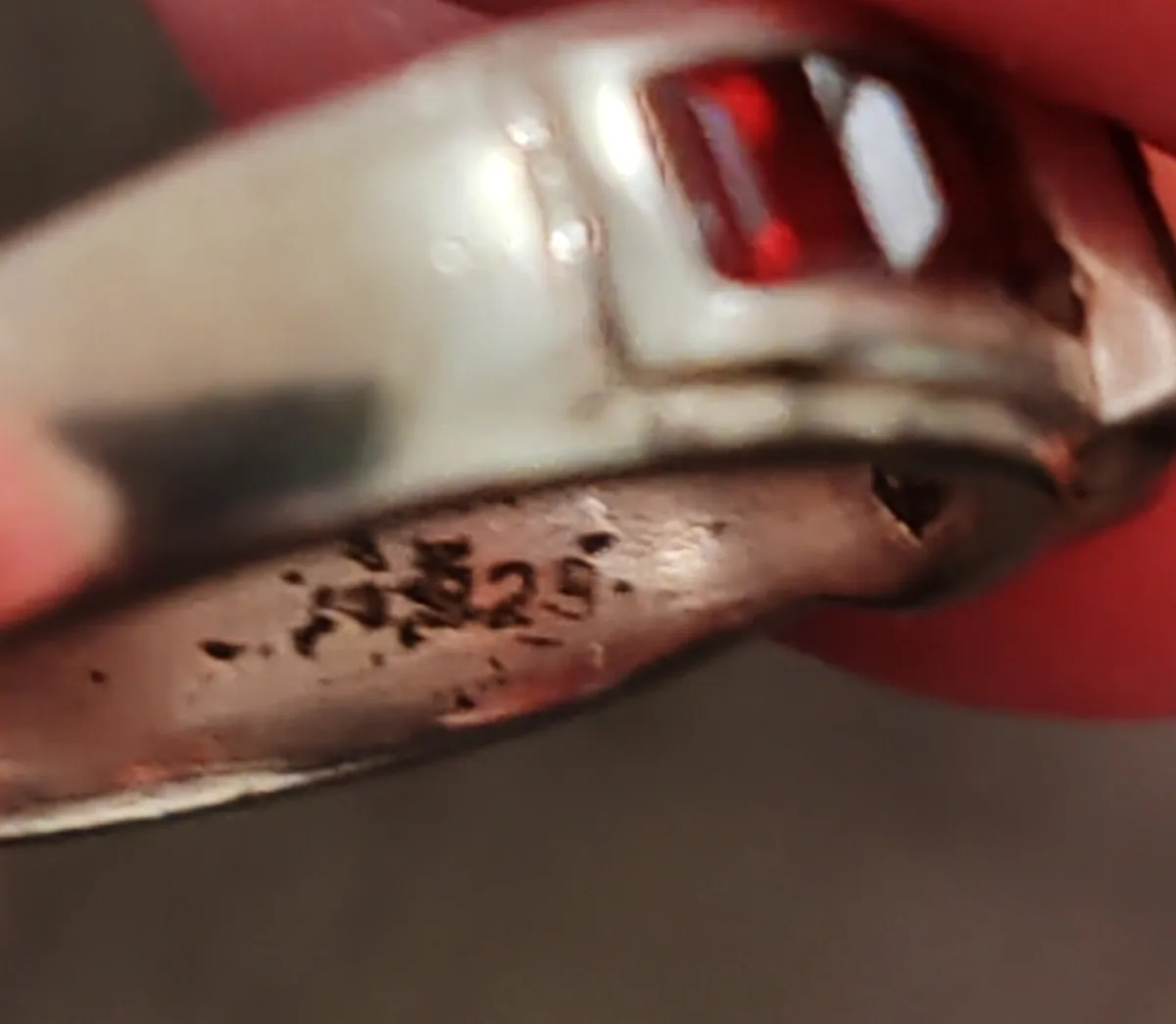 Retro sterling silver ring - Image 2