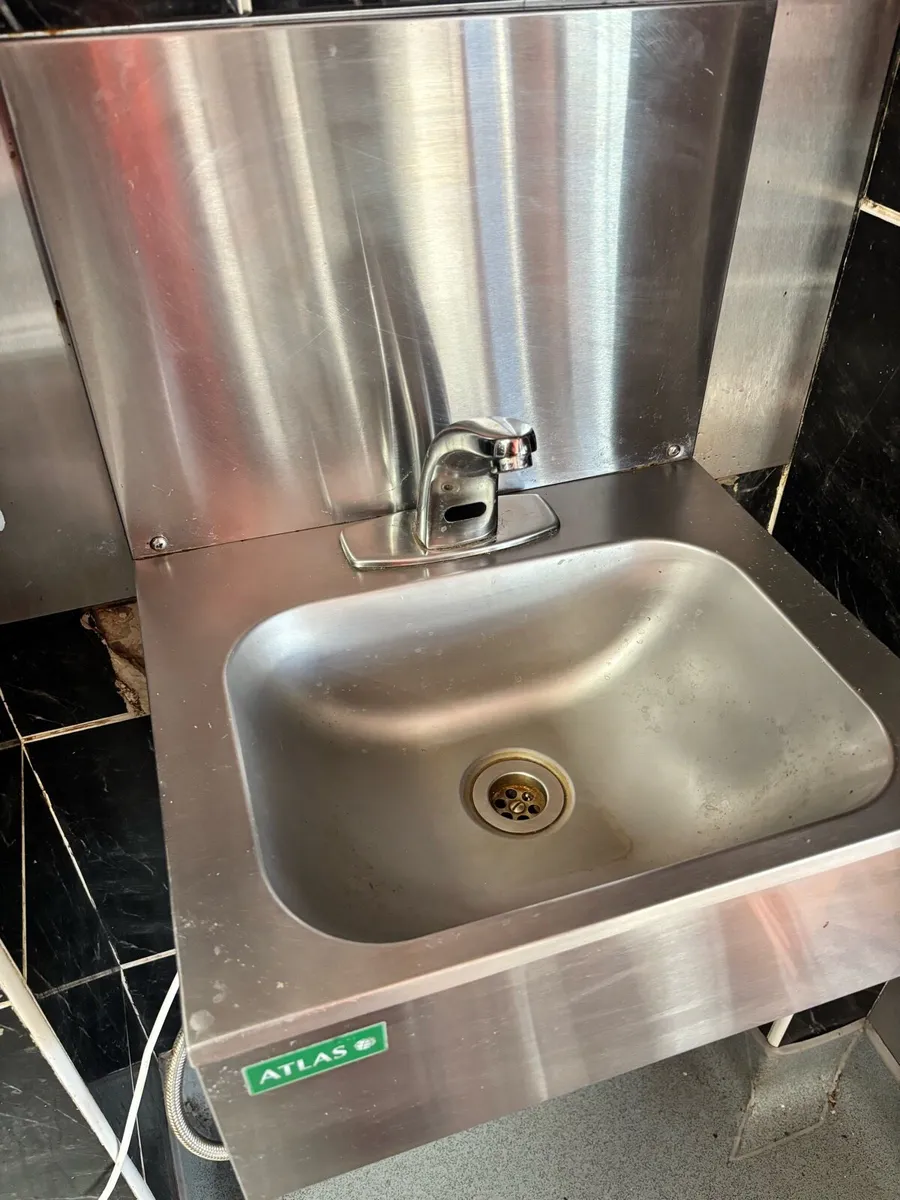 Fridges, stainless steel table, fryer, sink - Image 4
