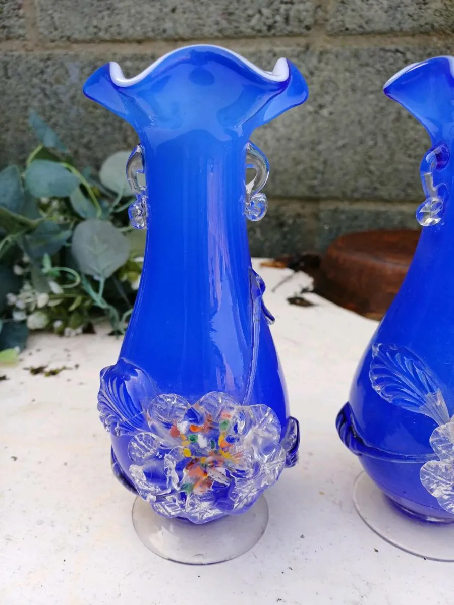1970s Plum Blossom Vases - Image 2