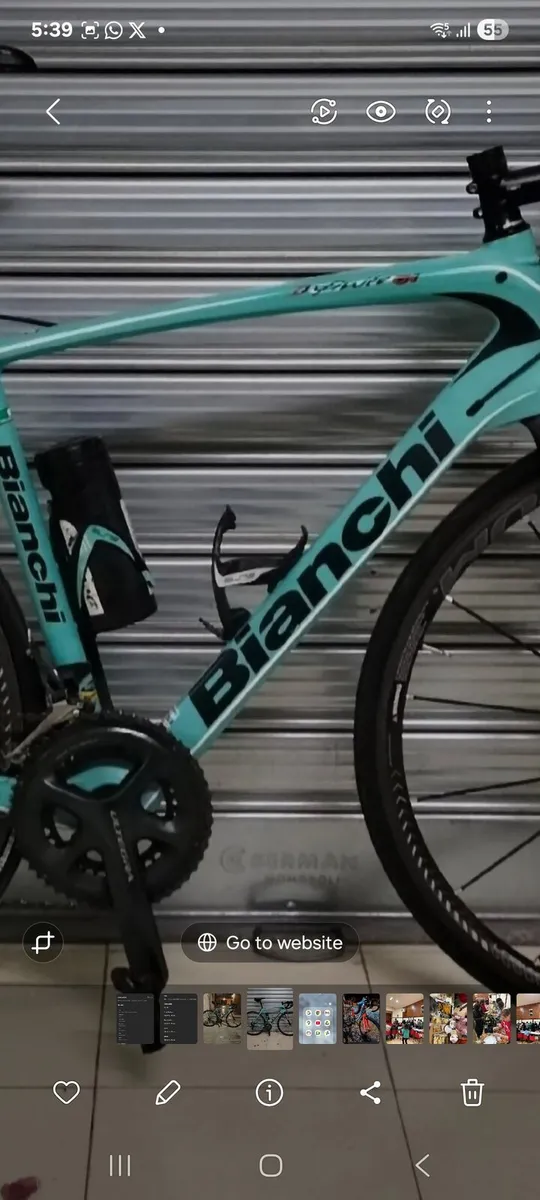 ROAD CARBON BIANCHI ROAD BIKE. Size M. - Image 2