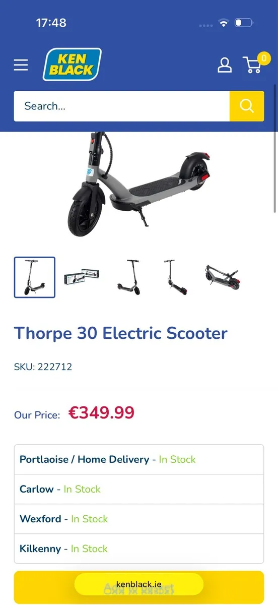 Thorpe 30 Electric Scooter - Image 2