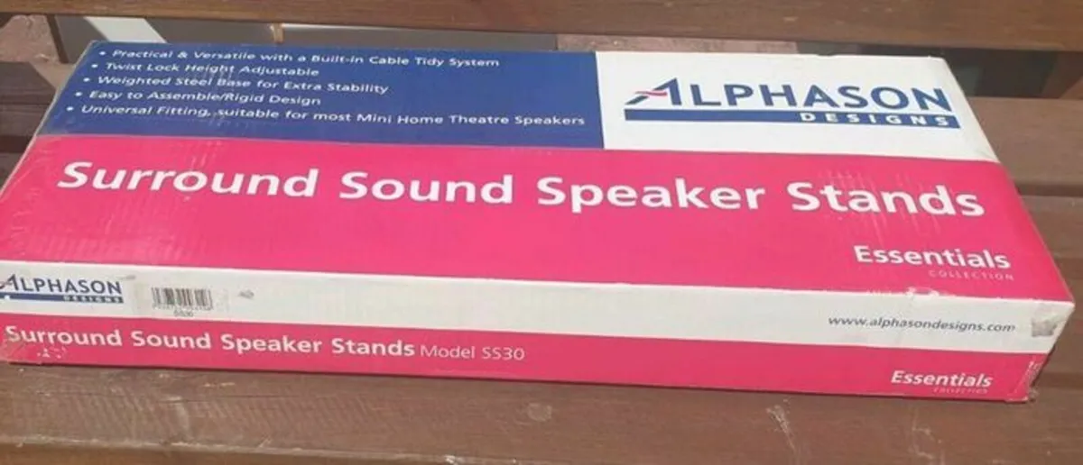 Alphason Surround Sound Speaker Stands - Image 1