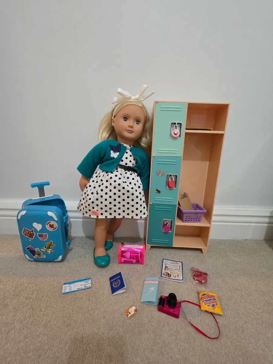 Our Generation Doll, travel set and locker