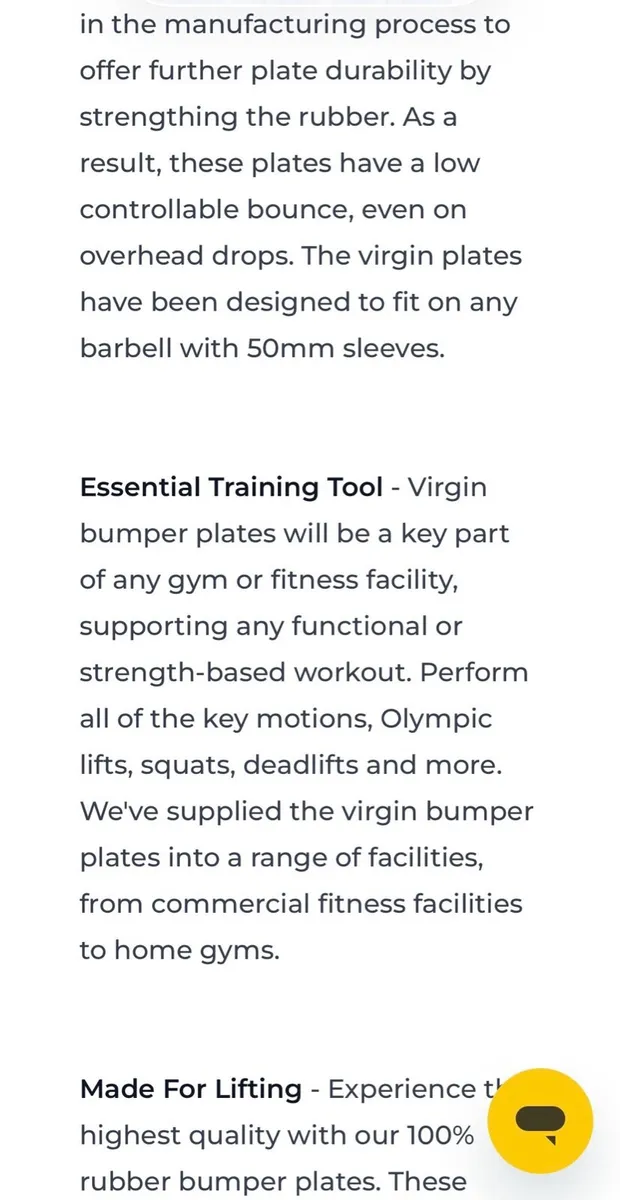 100kg rubber Olympic bumper weight plates - Image 3