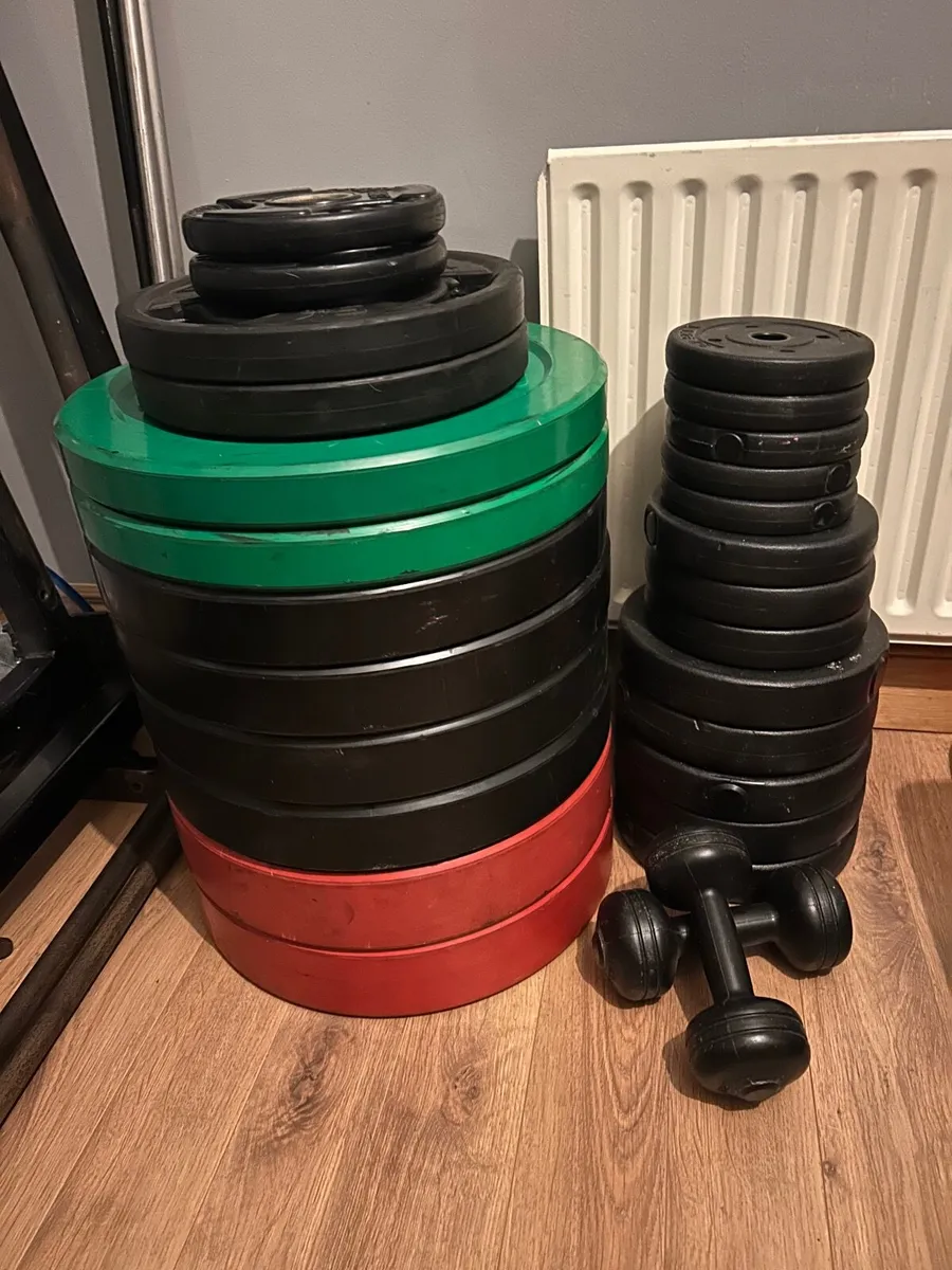 Weights,   Squat Rack  &  Bench - Image 2