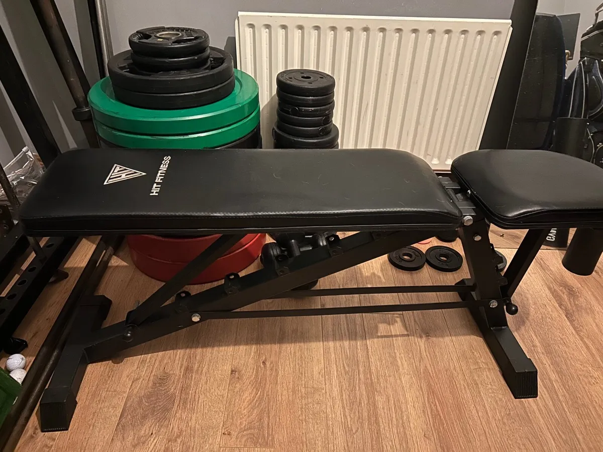 Weights,   Squat Rack  &  Bench - Image 3