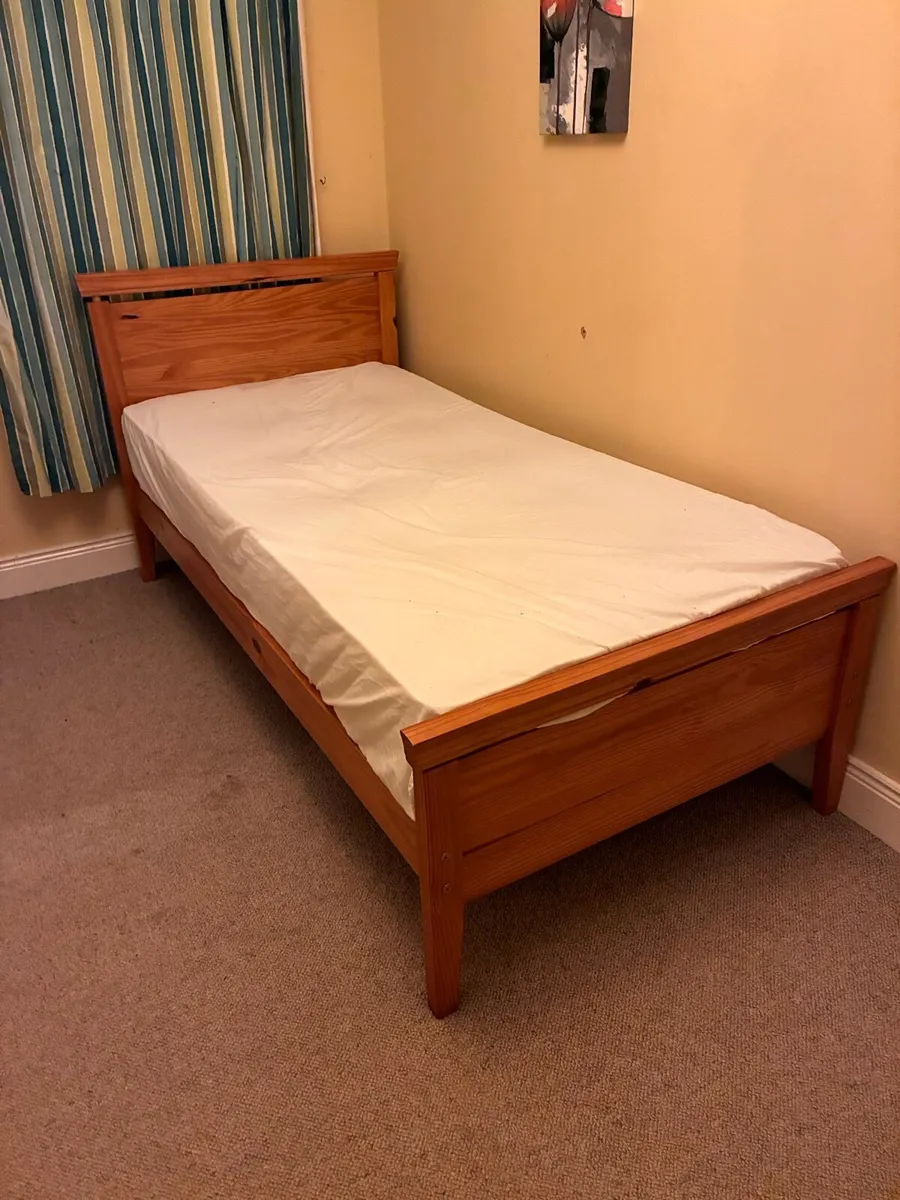 Solid Pine Single Bed Frame (3ft) - Image 1
